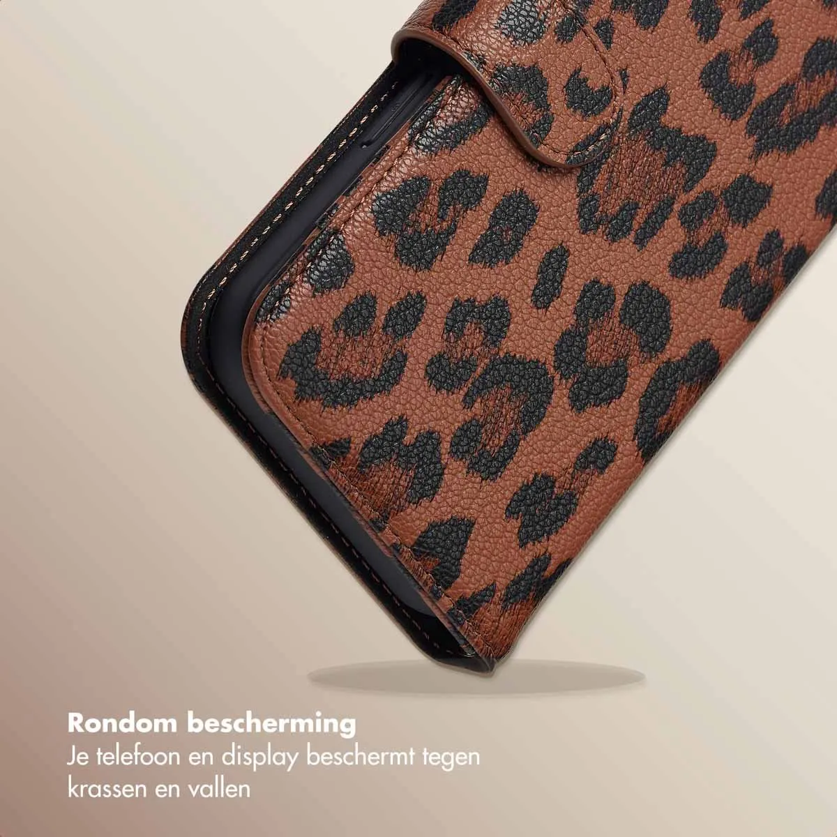 Selencia Hoesje iPhone 15 Sabi Bookcase - Mocha Brown