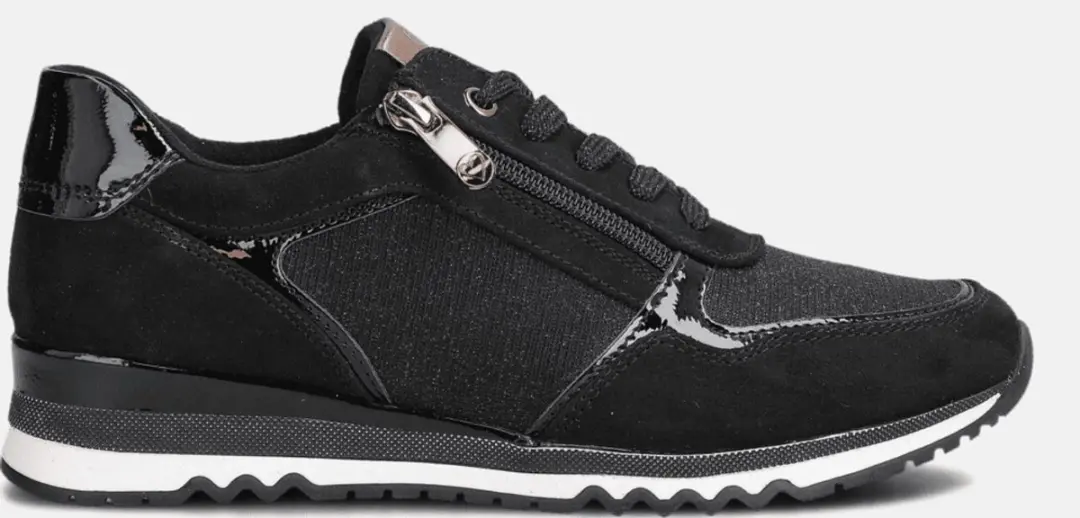 Marco Tozzi Dames Sneaker 2-23749-41 071 - Maat 39 - Zwart - afbeelding 3 van 6