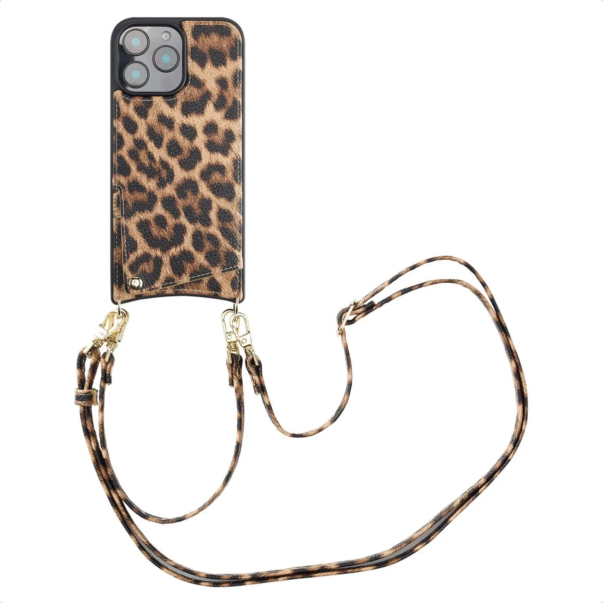 Selencia Hoesje iPhone 16 Pro Max Leopard