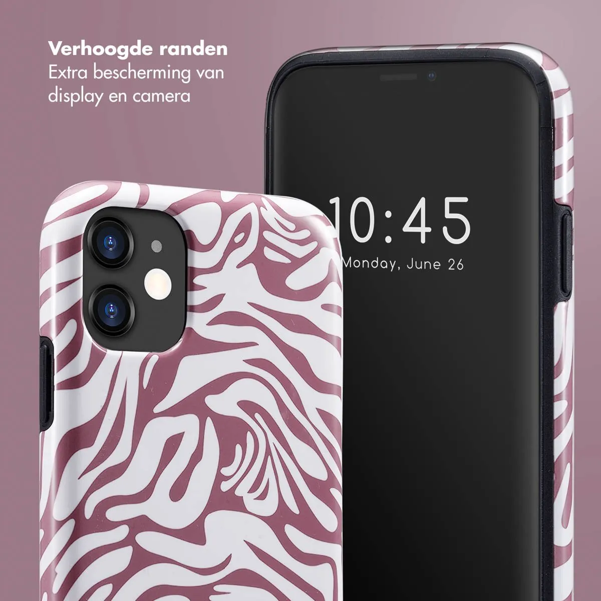 Selencia Hoesje iPhone 11 Trippy Swirl Dark Rose