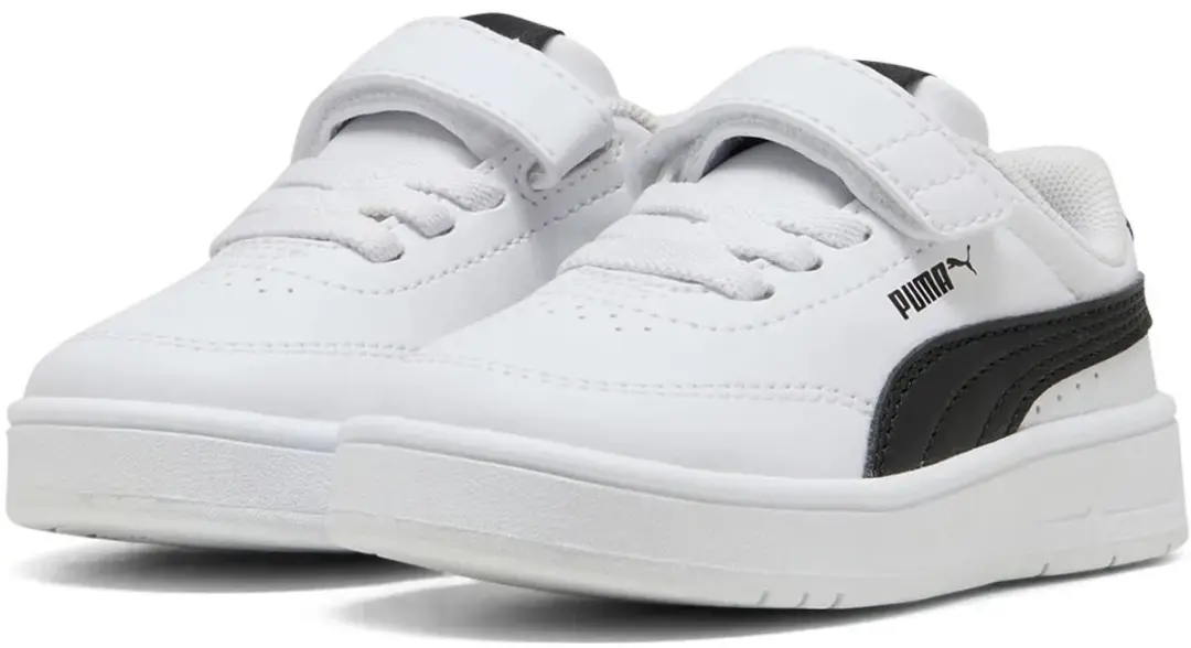 PUMA Court Classic Clean AC Sneakers Junior - 26 - Wit/Zwart