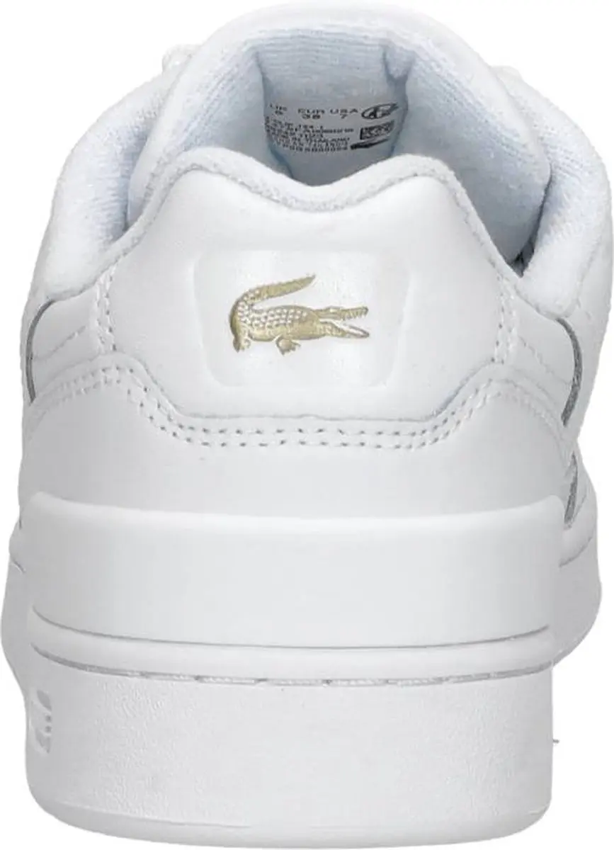 Lacoste T-Clip Dames Sneakers - Wit/Goud - Maat 37 - afbeelding 6 van 6