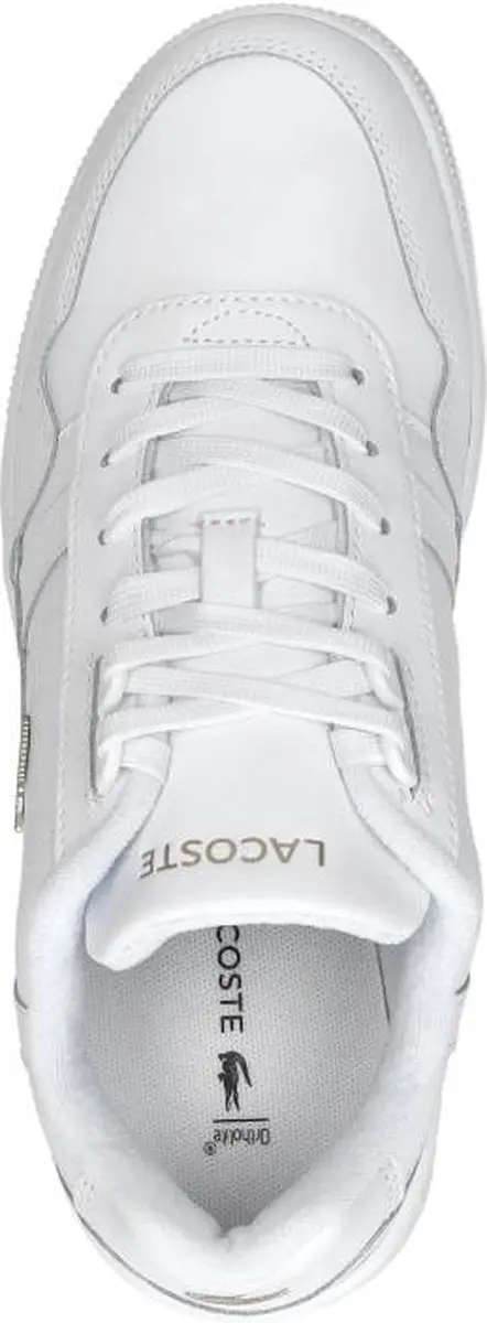 Lacoste T-Clip Dames Sneakers - Wit/Goud - Maat 37 - afbeelding 5 van 6