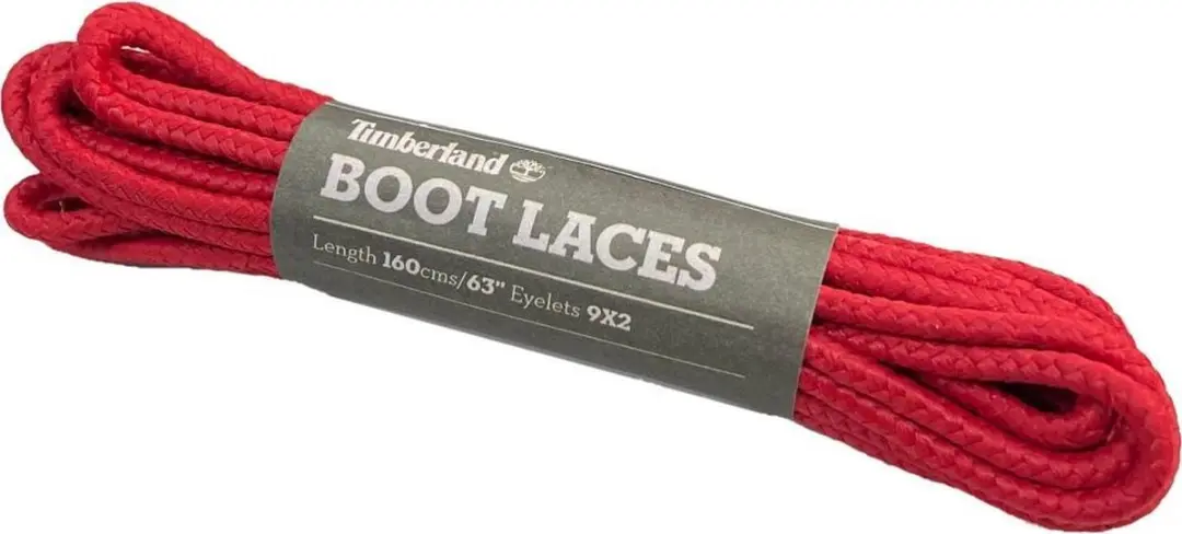 Originele Timberland veters F1 Rood 63''- 160cm