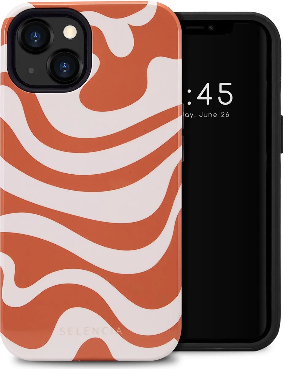 Selencia Hoesje iPhone 13 Dream Swirl Orange