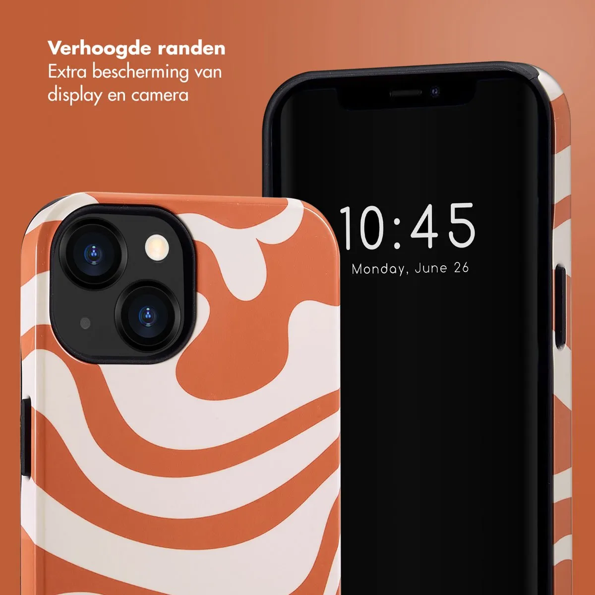 Selencia Hoesje iPhone 13 Dream Swirl Orange