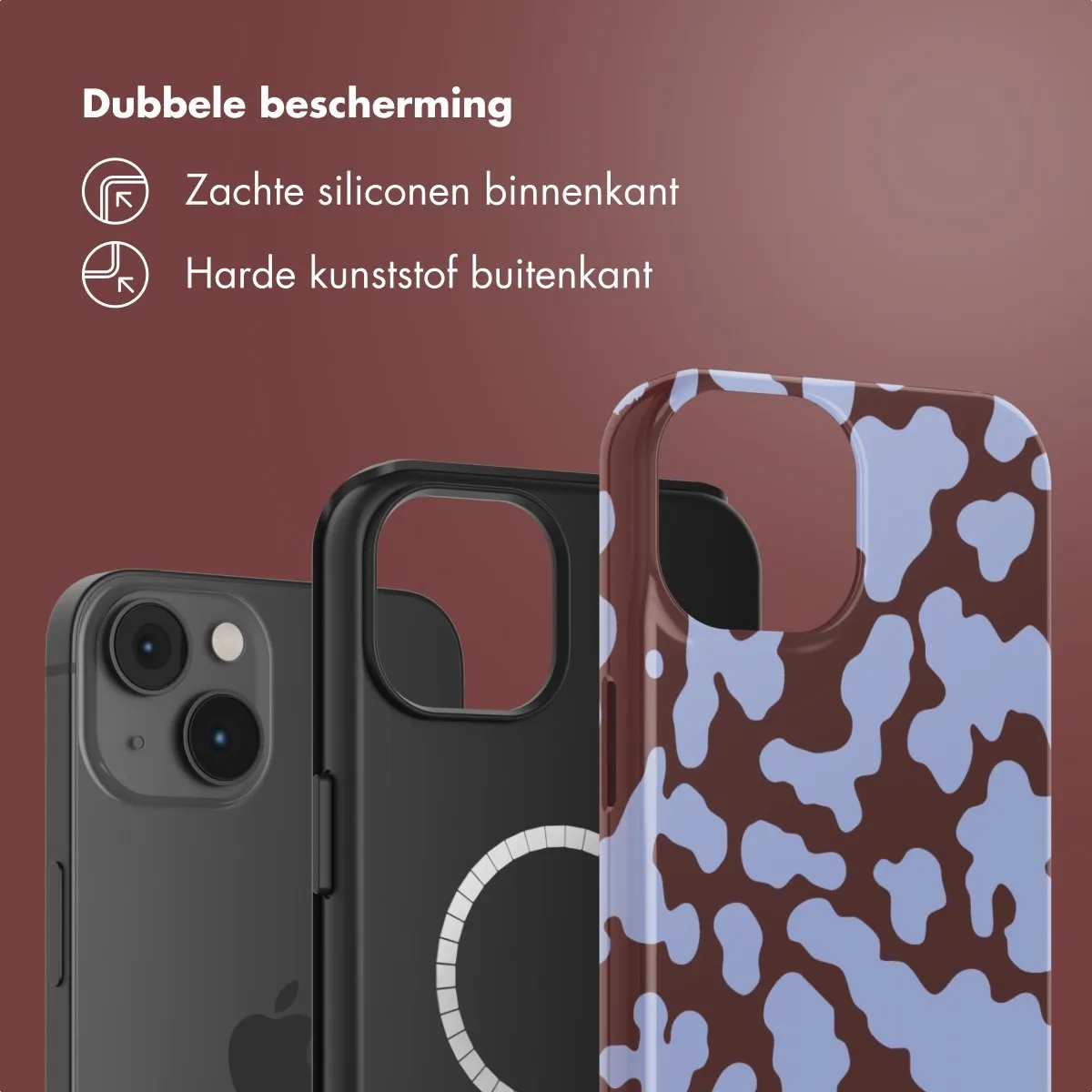 Selencia Hoesje iPhone 14 - MagSafe - Moo'd Lavender Glow