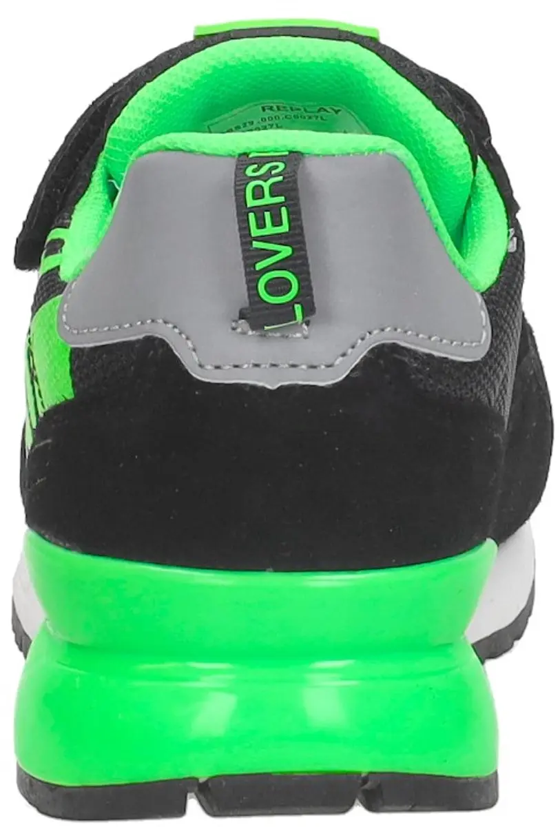 Replay Shoot Jr11 Sneakers Jongens - Leren Sneaker - Zwart - Maat 33 - afbeelding 6 van 6