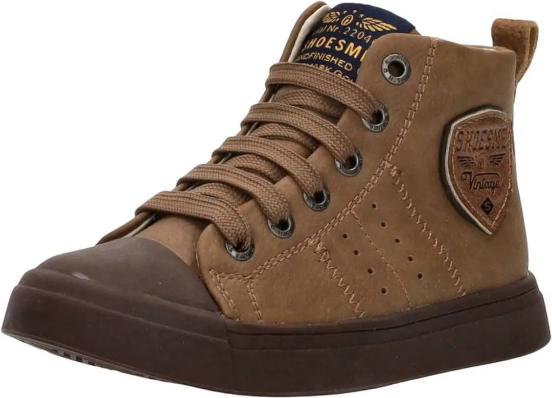 Shoesme Cognac Veterboot - Veterschoen Kind Maat 24