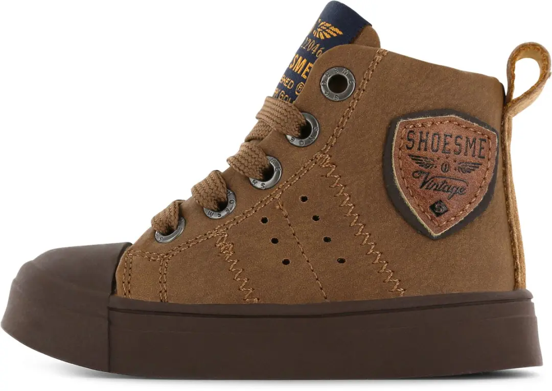 Shoesme Cognac Veterboot - Veterschoen Kind Maat 24