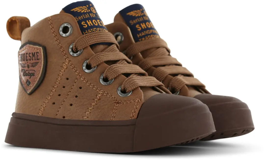 Shoesme Cognac Veterboot - Veterschoen Kind Maat 24