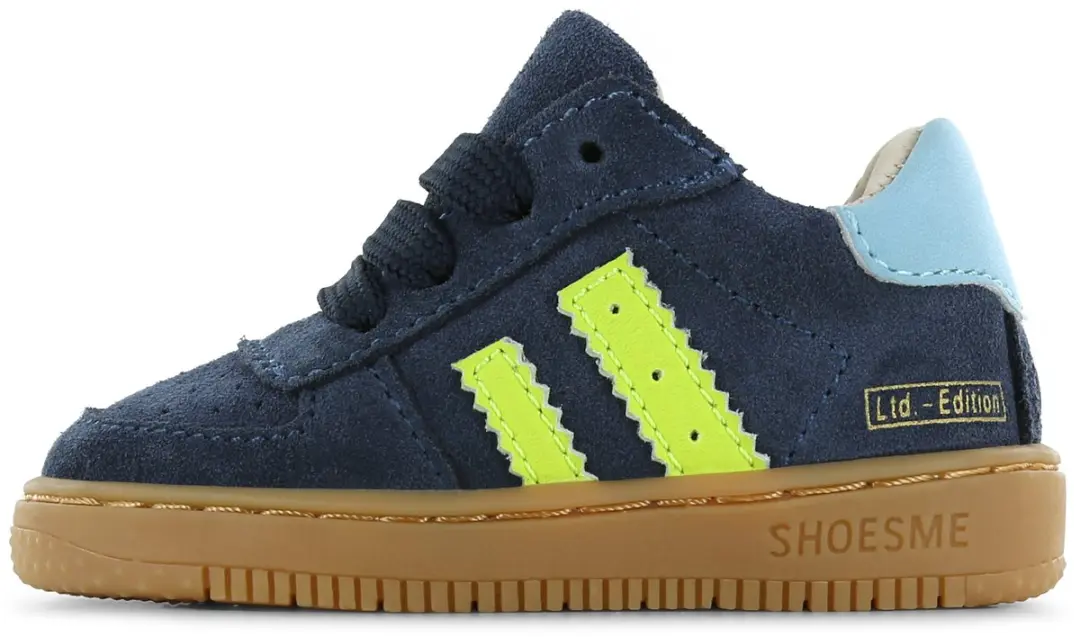 Shoesme Sneakers Jongens - Blauw Suède - Maat 21 - afbeelding 2 van 6
