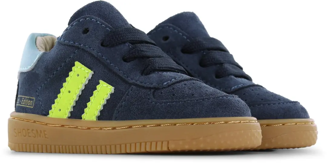 Shoesme Sneakers Jongens - Blauw Suède - Maat 21 - afbeelding 4 van 6