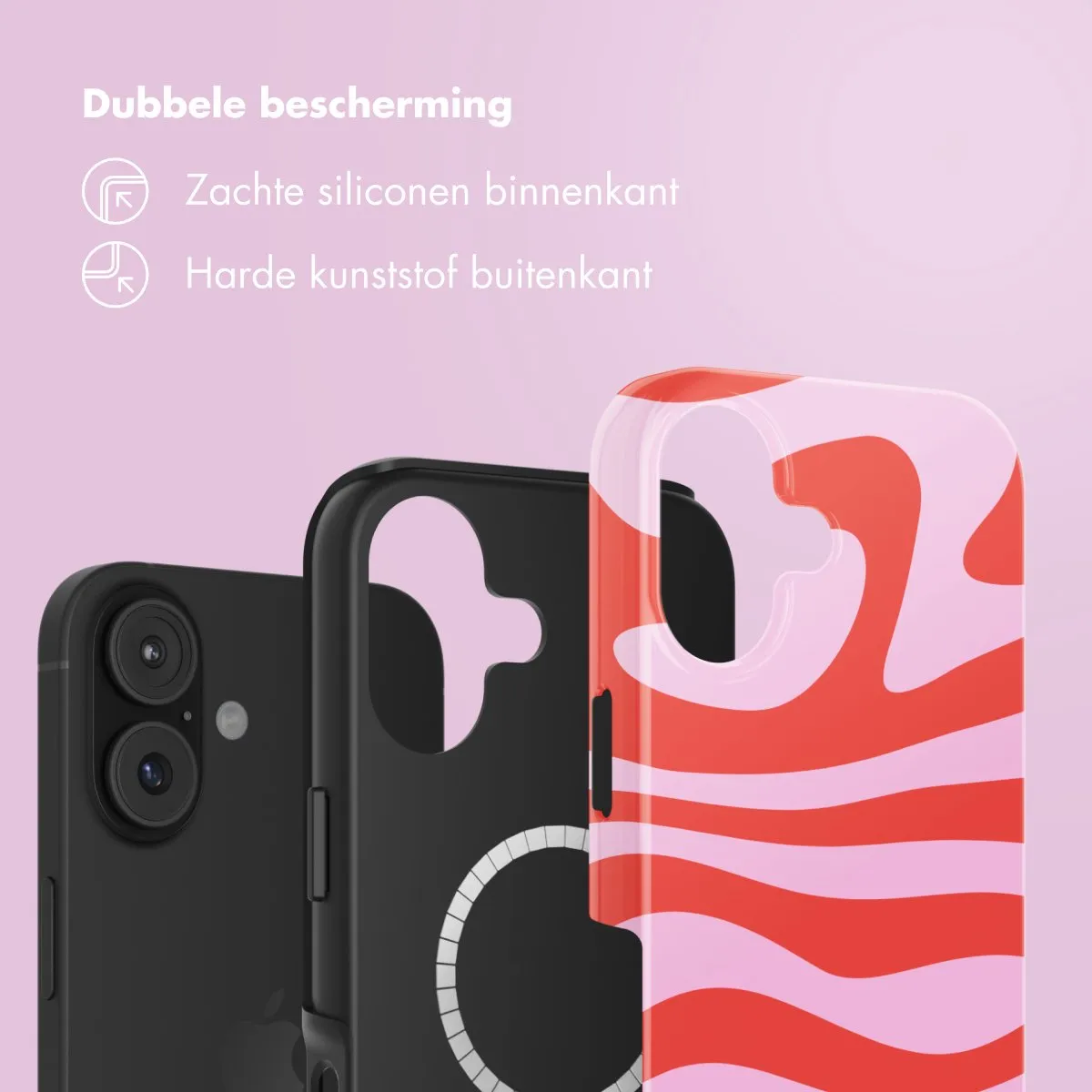 Selencia Hoesje iPhone 17 Dream Swirl Pink - MagSafe