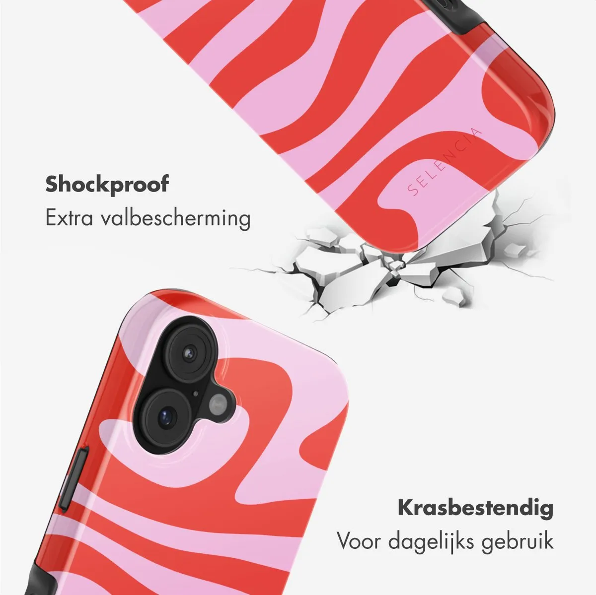 Selencia Hoesje iPhone 17 Dream Swirl Pink - MagSafe