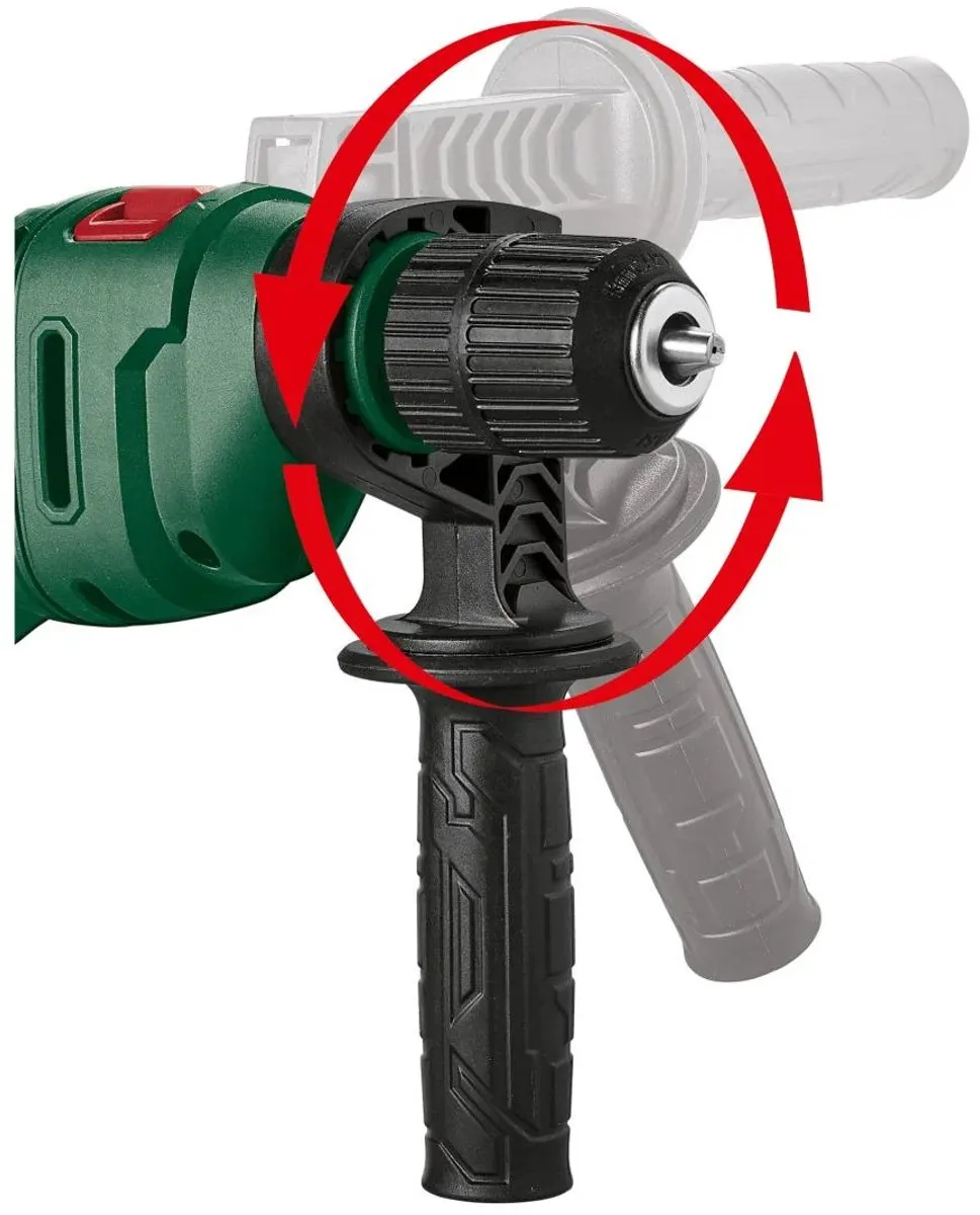 PARKSIDE Boorhamer 500 W - max. 3200 rpm -Rechts-/linksdraaiend - Extra handvat 360° verstelbaar (12 standen) Traploos regelbaar toerental