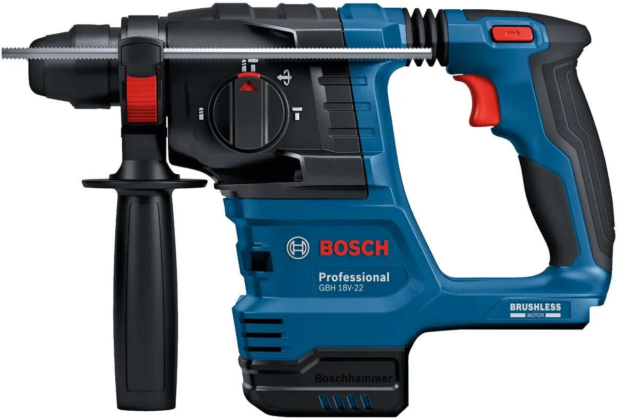 Bosch Professional GBH 18V-22 Accuboormachine - 18V - 1,9J SDS Plus - 2x 4,0Ah Accu