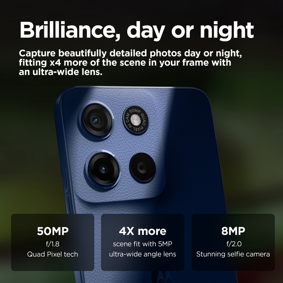 Motorola Moto G15 4G - 256GB - Blauw (Sea Blue)