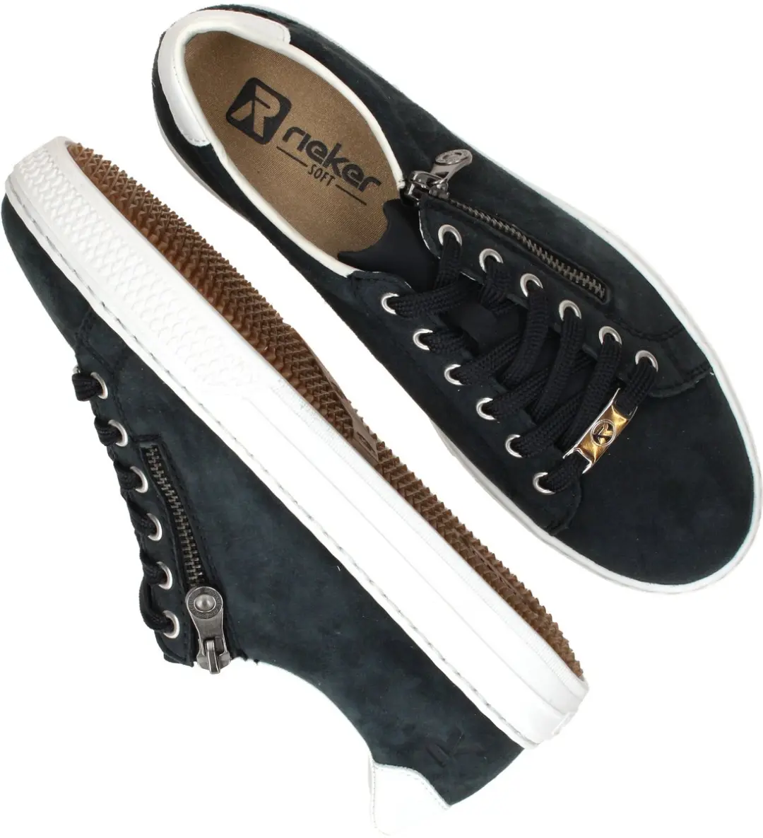 Rieker Sport Sneakers Dames - Blauw - Maat 41