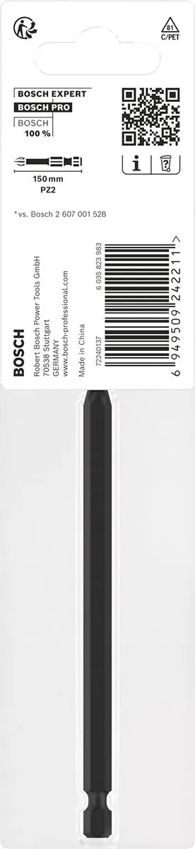 Bosch Professional PZ2 Slagboor 150mm - 2608522548