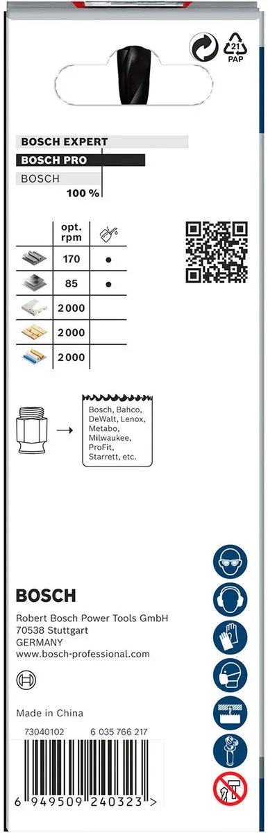 Bosch Professional Multi Materiaal Plus Gatzaag 51mm Startset
