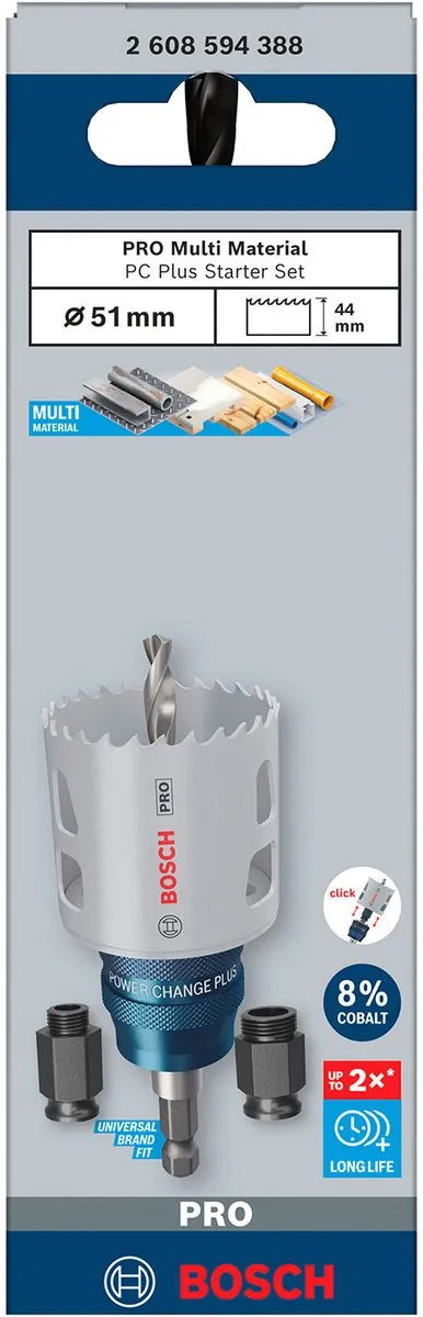 Bosch Professional Multi Materiaal Plus Gatzaag 51mm Startset