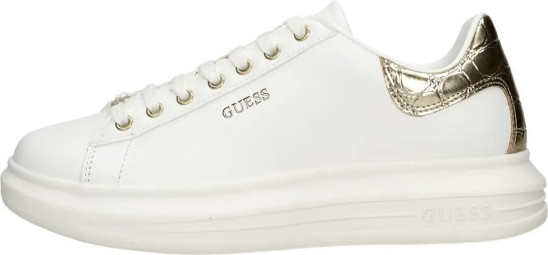 Guess Vibo Dames Sneakers Laag - White Gold - Maat 35 - afbeelding 2 van 6