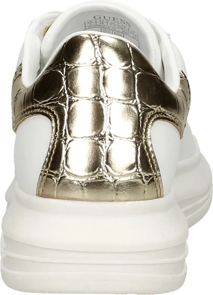 Guess Vibo Dames Sneakers Laag - White Gold - Maat 35 - afbeelding 6 van 6
