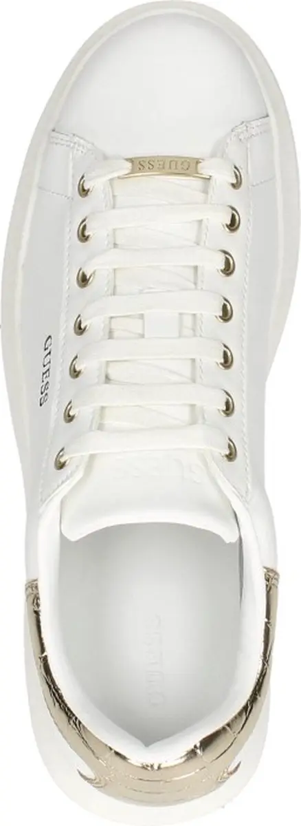 Guess Vibo Dames Sneakers Laag - White Gold - Maat 35 - afbeelding 5 van 6