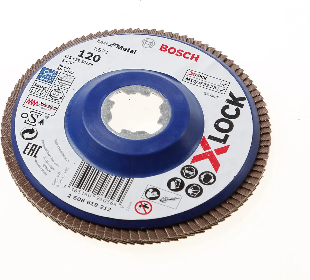 Bosch Professional Lamellenschijf Xlock 125mm Metaal