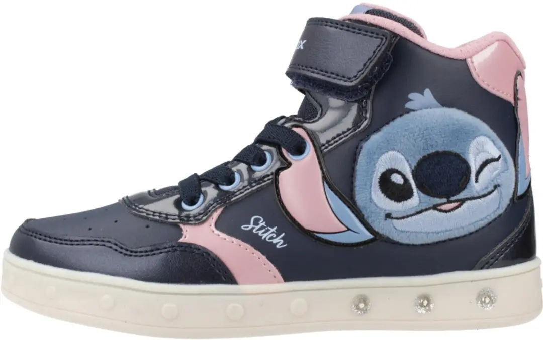 GEOX Skylin Meisjes Sneakers - Marineblauw/Rose - Maat 27 - afbeelding 2 van 6