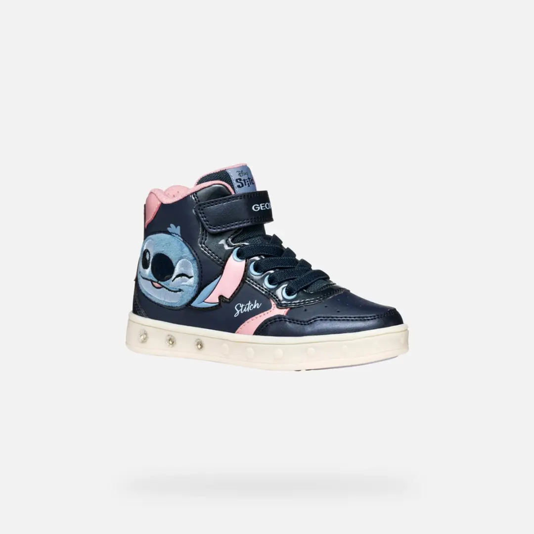GEOX Skylin Meisjes Sneakers - Marineblauw/Rose - Maat 27 - afbeelding 5 van 6