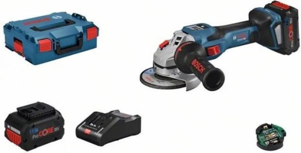 Bosch Professional GWS 18V-15 SC Haakse Slijper - 2x 18V 5.5Ah - 125mm Metaal - afbeelding 3 van 5