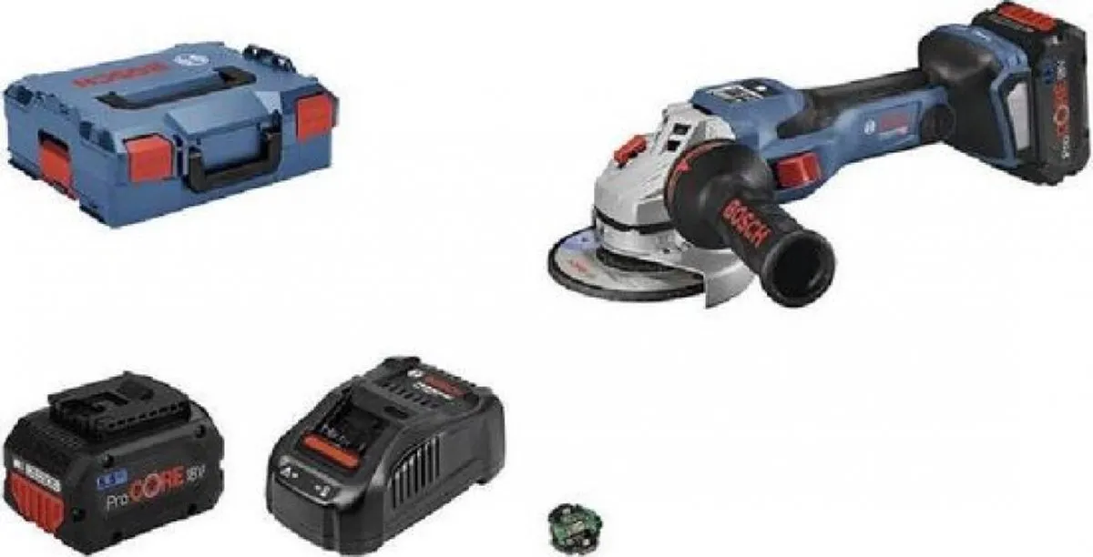 Bosch Professional GWS 18V-15 SC Haakse Slijper - 2x 18V 5.5Ah - 125mm Metaal - afbeelding 4 van 5