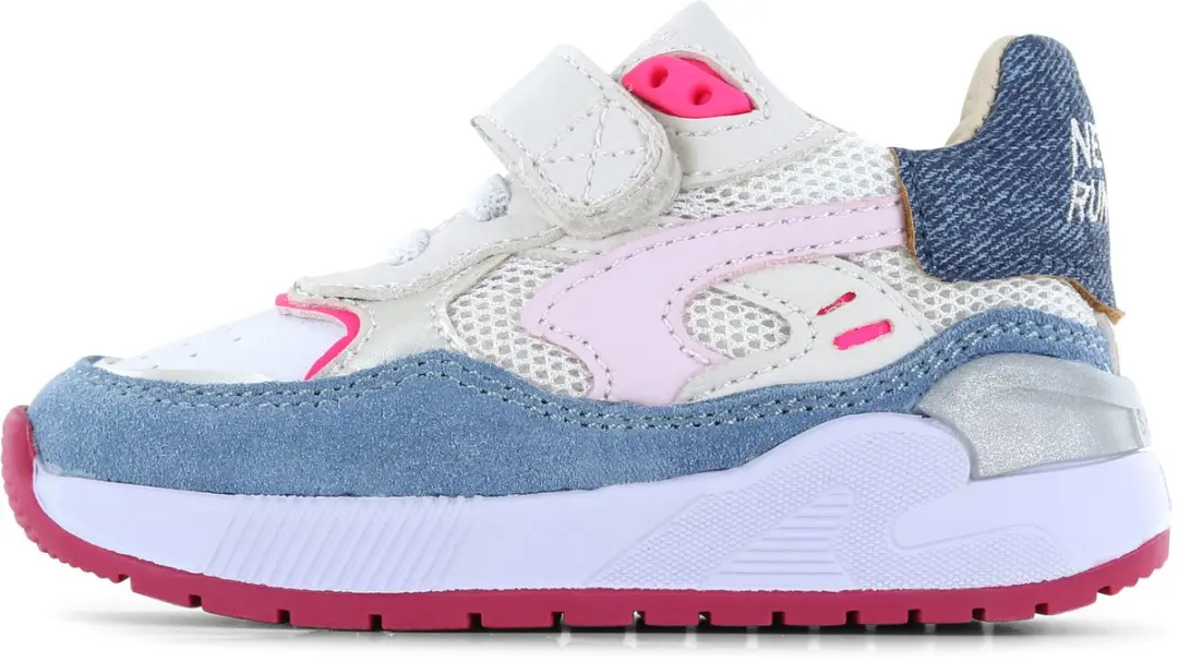 Shoesme Meisjes Sneakers - Jeans Blue Fuchsia - Maat 30 - afbeelding 6 van 6