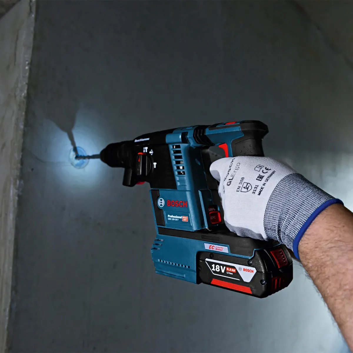 Bosch Professional GBH 18V-26 F Accuboormachine - 2 Accu's - afbeelding 6 van 6