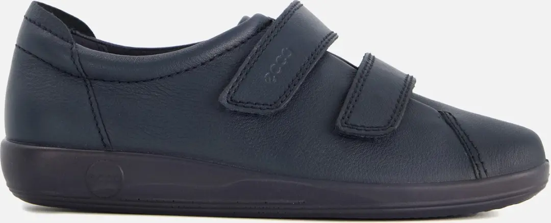 Ecco Soft 2.0 Sneakers Blauw Leer
