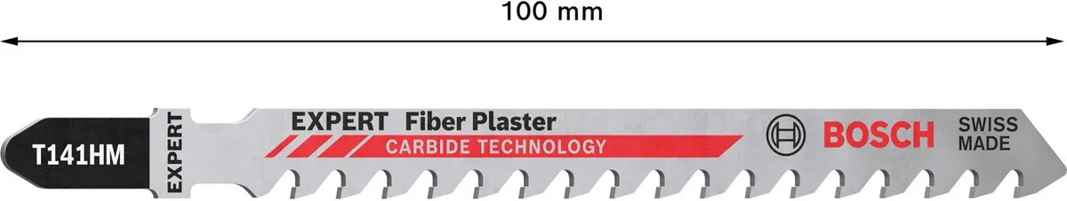 Bosch Professional EXPERT Vezelpleister T 141 HM Decoupeerzaagblad 100mm - 3 Stuks