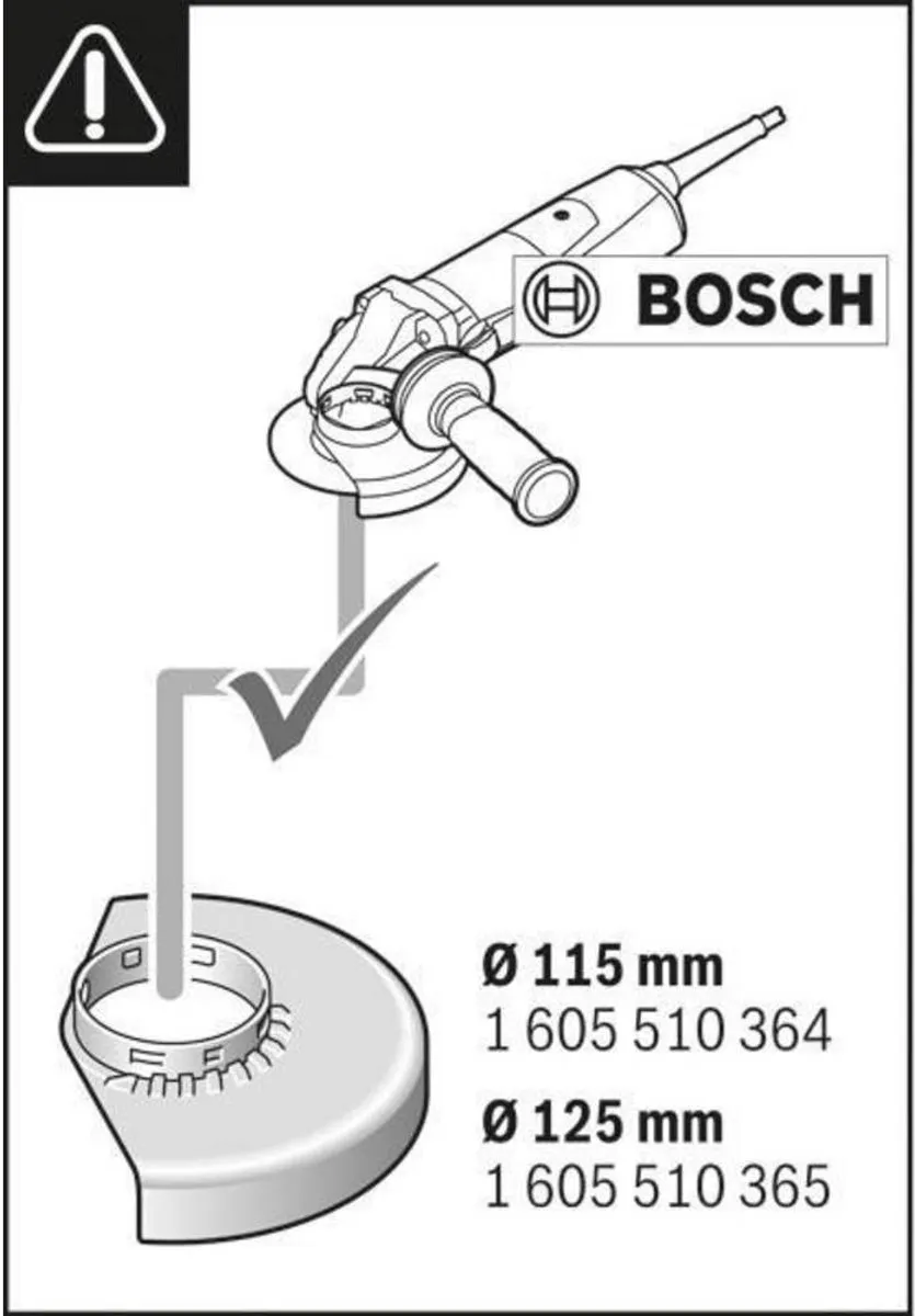 Bosch Professional GDE 115/125 FC-T Stofkap - 125mm