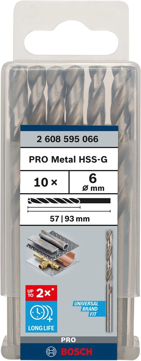 Bosch Professional ST. LINE 6.0mm HSS-G Metaalboren - 10 Stuks - afbeelding 6 van 6