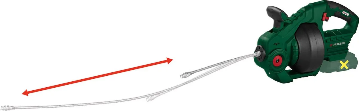 PARKSIDE Accu-Afvoerontstopper 20V 7,1m - MPN 333978