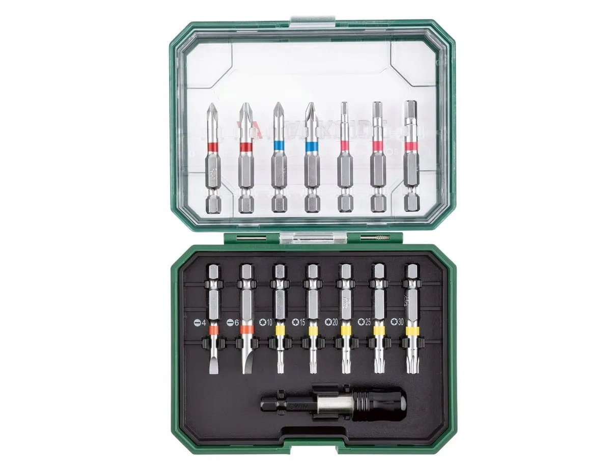 Parkside PBS S3 A1 Bitset 15-delig 50mm - Aluminium