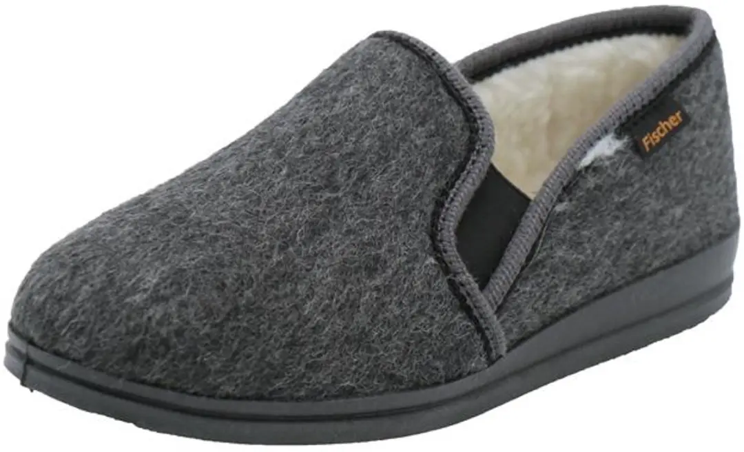Fischer Pantoffel Gevoerd 2610 - Antraciet - 40