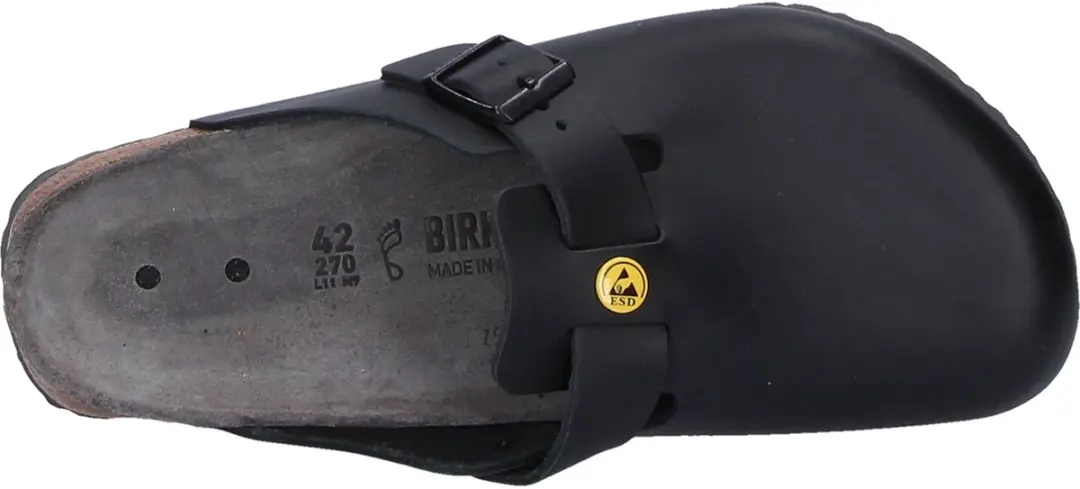 Birkenstock Heren Boston ESD Muil 39 - Zwart