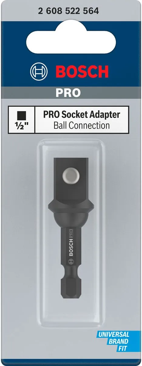 Bosch PRO Contactdoosadapter 1/2" 50mm