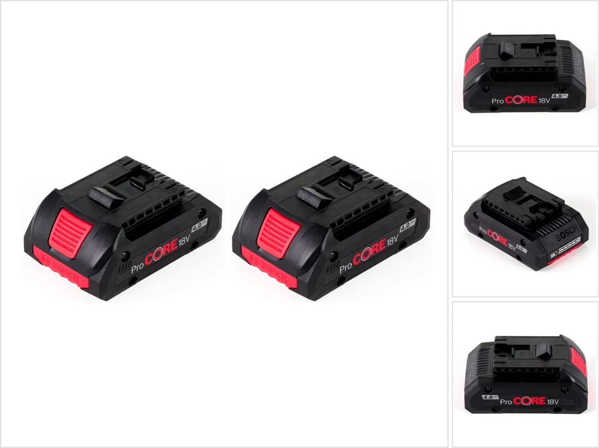 Bosch Professional 18V Accu-Starterset 2x 4,0Ah ProCORE