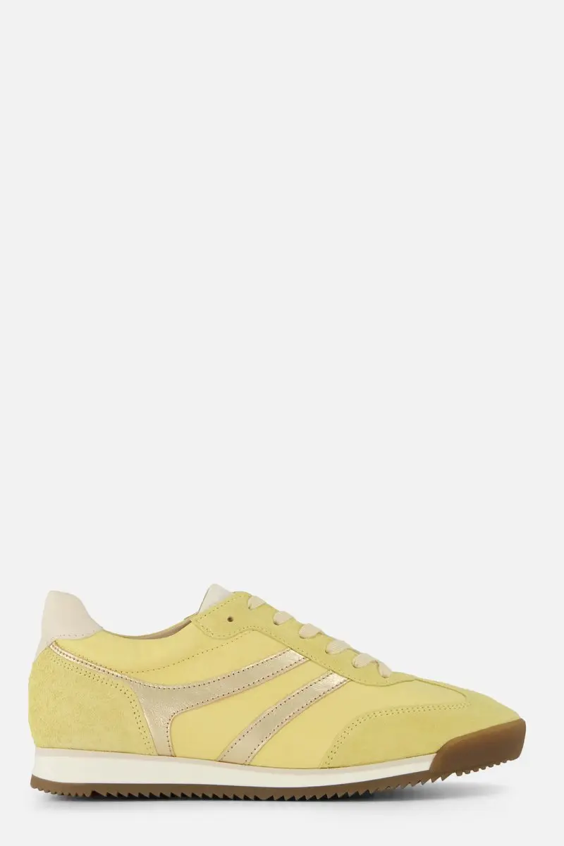 Gabor Sneakers geel Leer