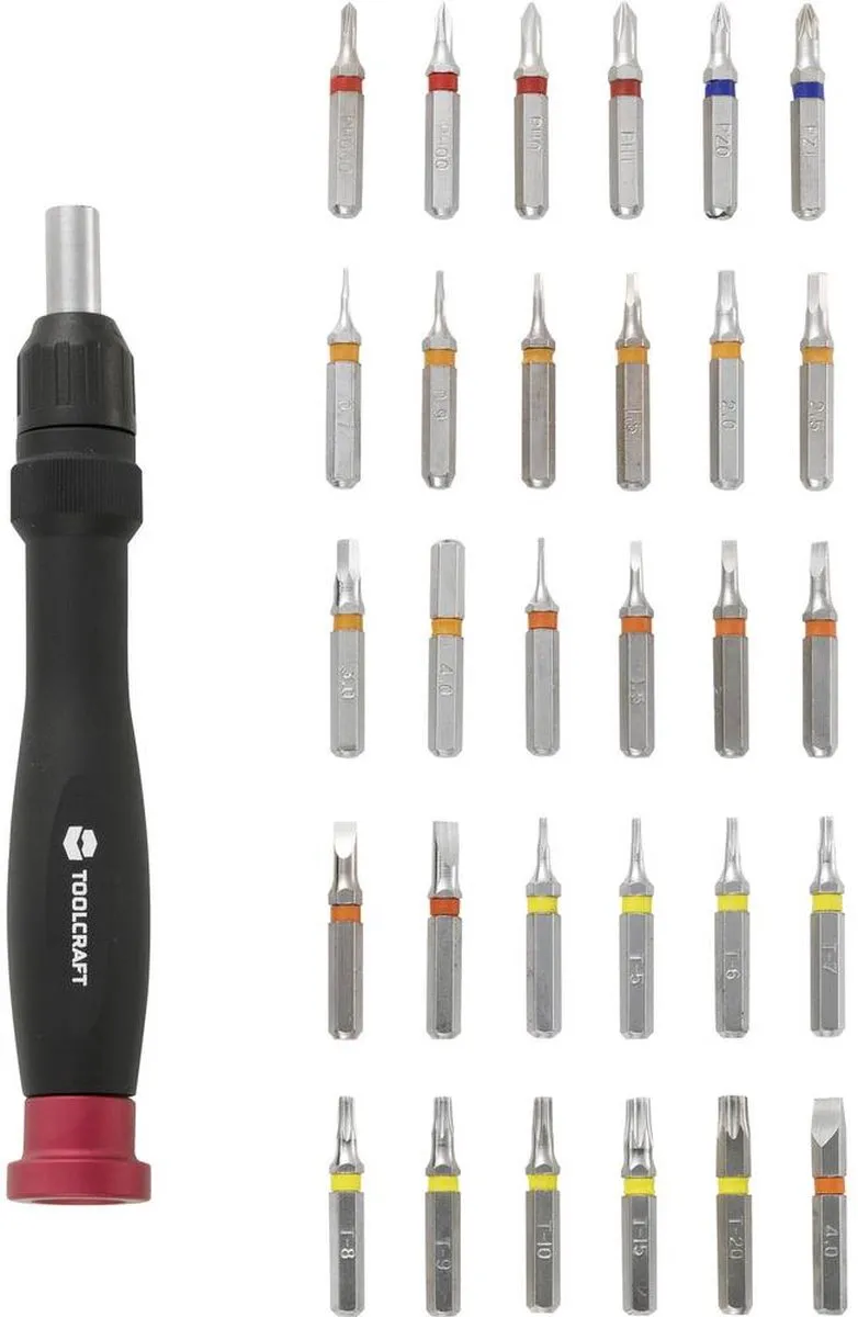 TOOLCRAFT 809204 Bitset 31-delig - Metaal