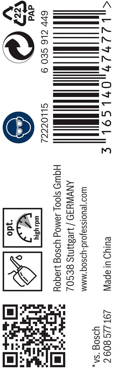 Bosch Professional ST. LINE 1.7mm HSS-G Metaalboren - 10 Stuks