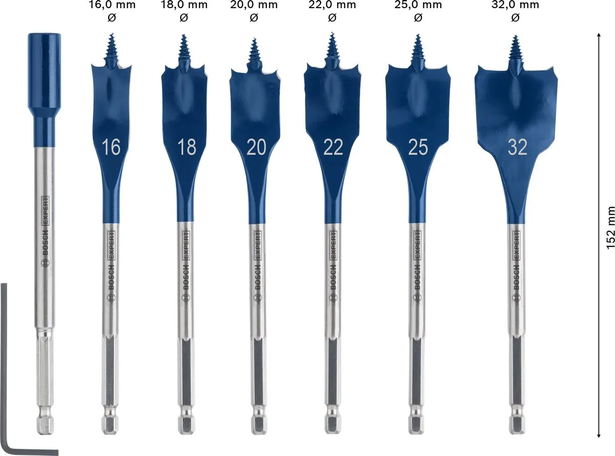 Bosch Professional EXPERT Self Cut Speed Speedboorset 7-delig - 16-32mm - afbeelding 3 van 6